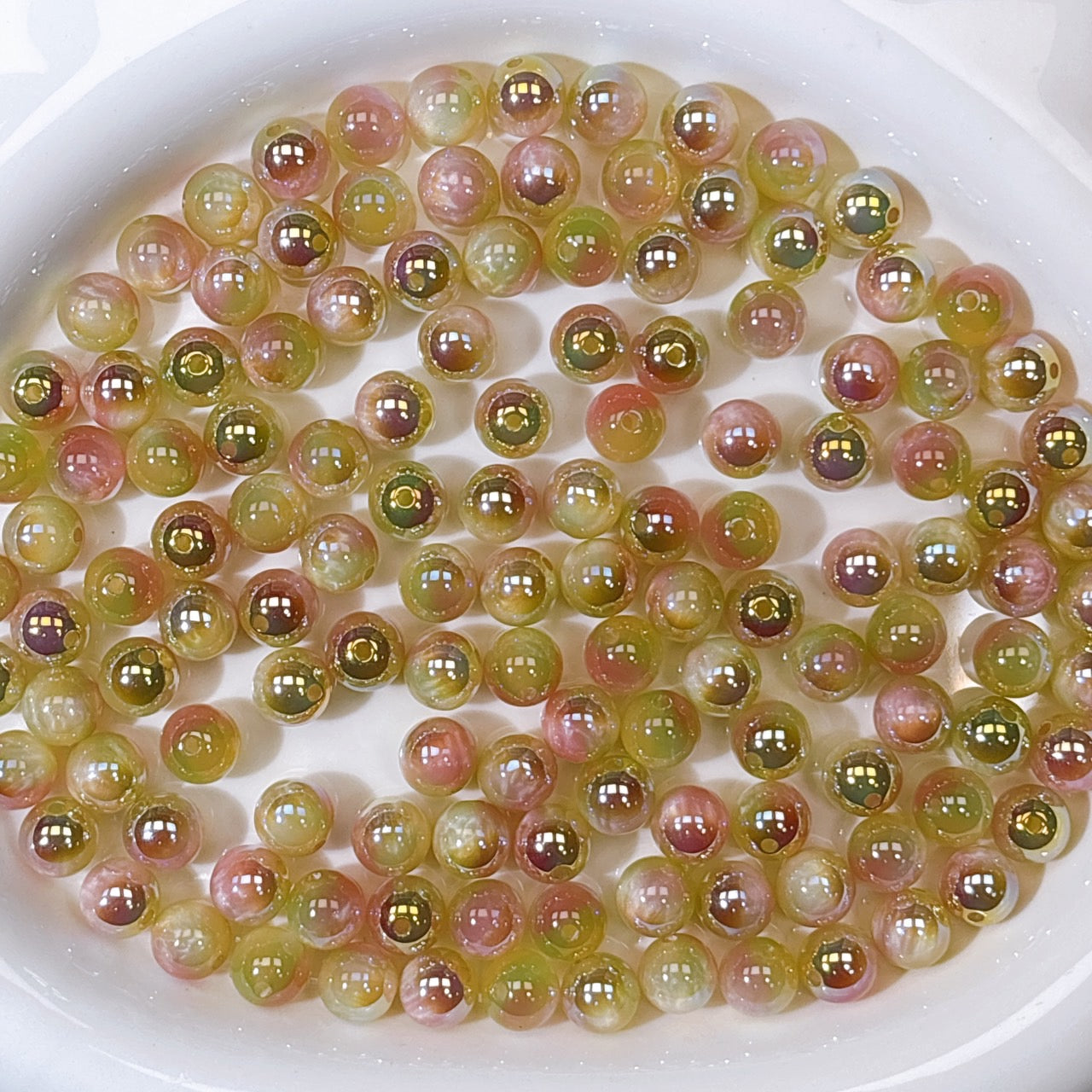 高品質 シラーミラージュ No.2イエロー×グリーン×ピンク 10㎜