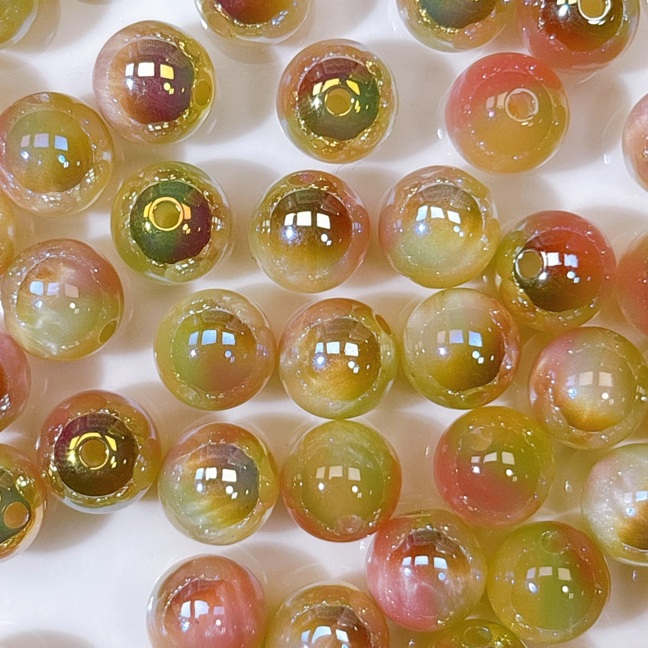 高品質 シラーミラージュ No.2イエロー×グリーン×ピンク 10㎜