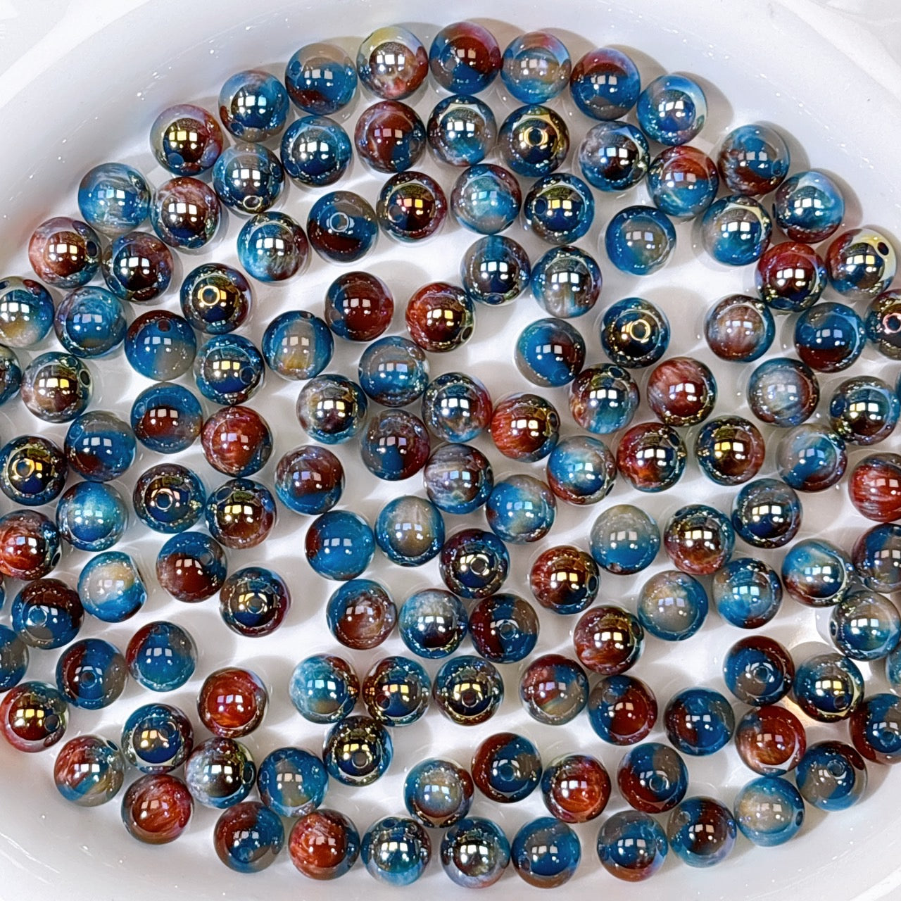 高品質 シラーミラージュ No.4レッド×ブルー×ベージュ 10㎜