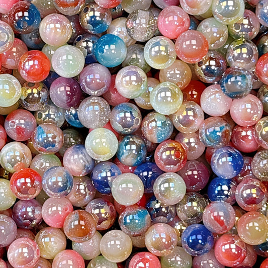 【特価】きらめく小粒の魔法 MIXカラー 光学ビーズ 10㎜