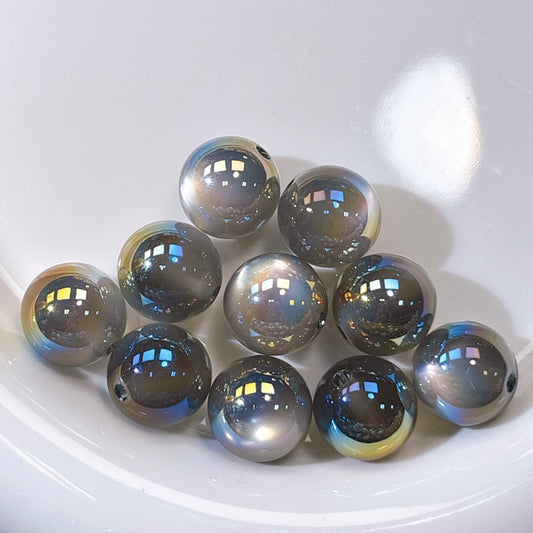 高品質 マーメイド・ジュエル No.1ブラック 光学ビーズ 16㎜