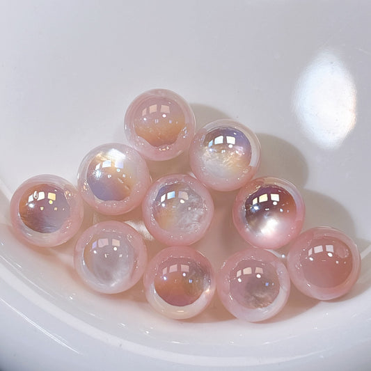 高品質 マーメイド・ジュエル No.2ピンク 光学ビーズ 16㎜