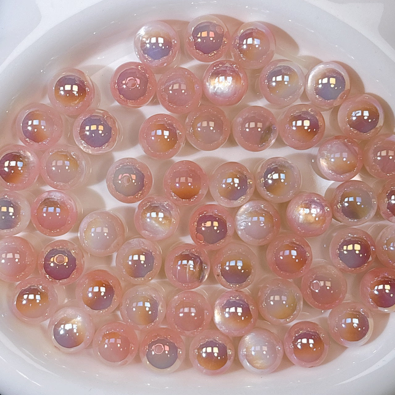 高品質 マーメイド・ジュエル No.2ピンク 光学ビーズ 16㎜
