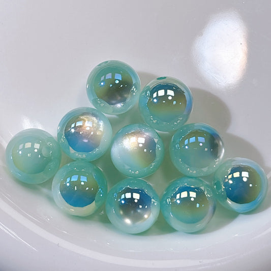 高品質 マーメイド・ジュエル No.5グリーン 光学ビーズ 16㎜