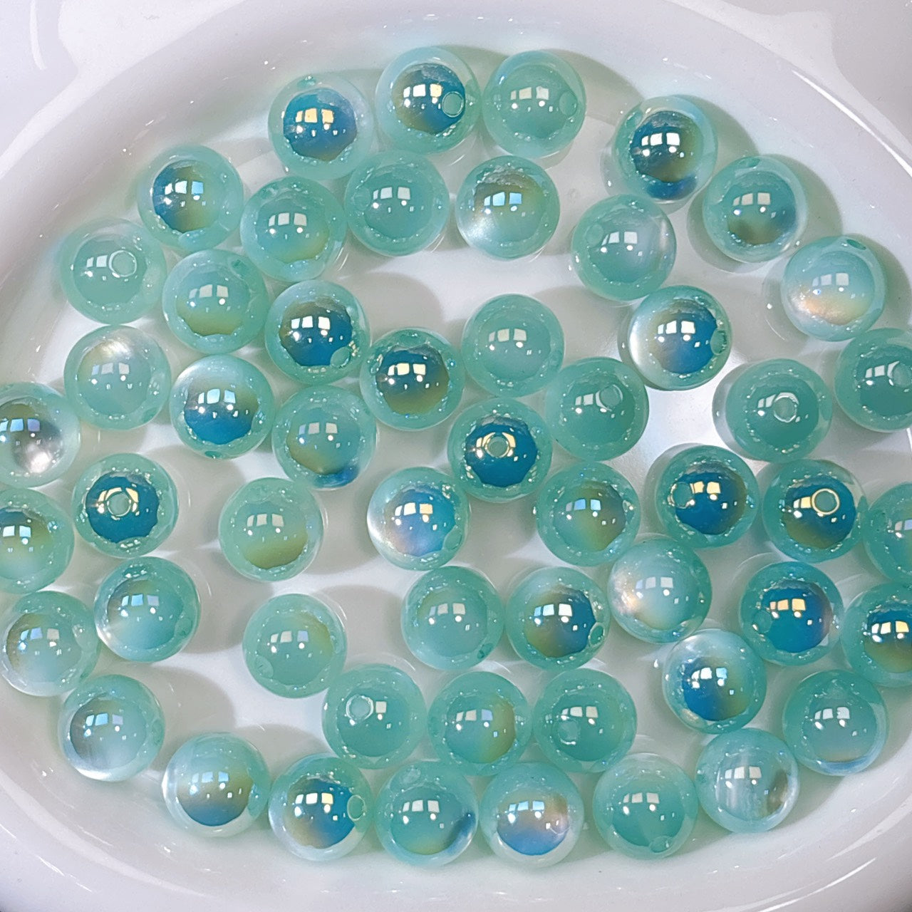 高品質 マーメイド・ジュエル No.5グリーン 光学ビーズ 16㎜