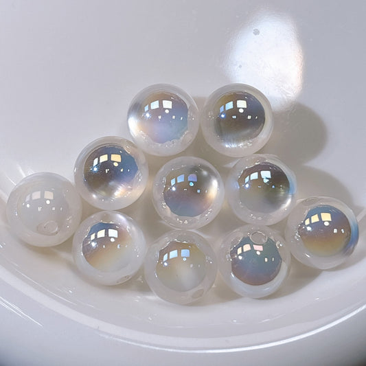 高品質 マーメイド・ジュエル No.6ホワイト 光学ビーズ 16㎜