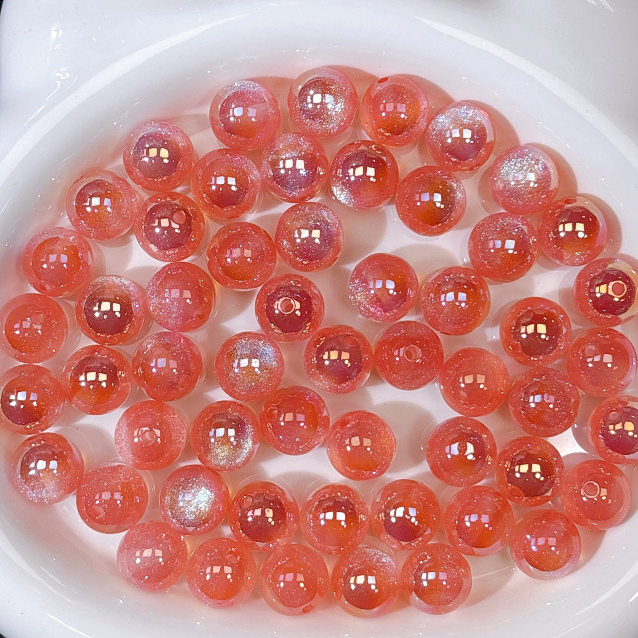 高品質 夢のカケラシリーズ No.3濃ピンク 光学ビーズ 16㎜