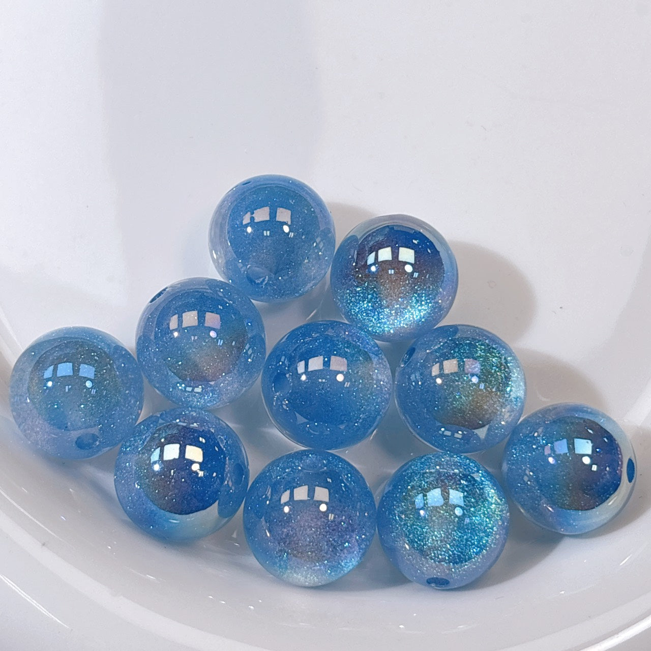 高品質 夢のカケラシリーズ No.4ブルー 光学ビーズ 16㎜