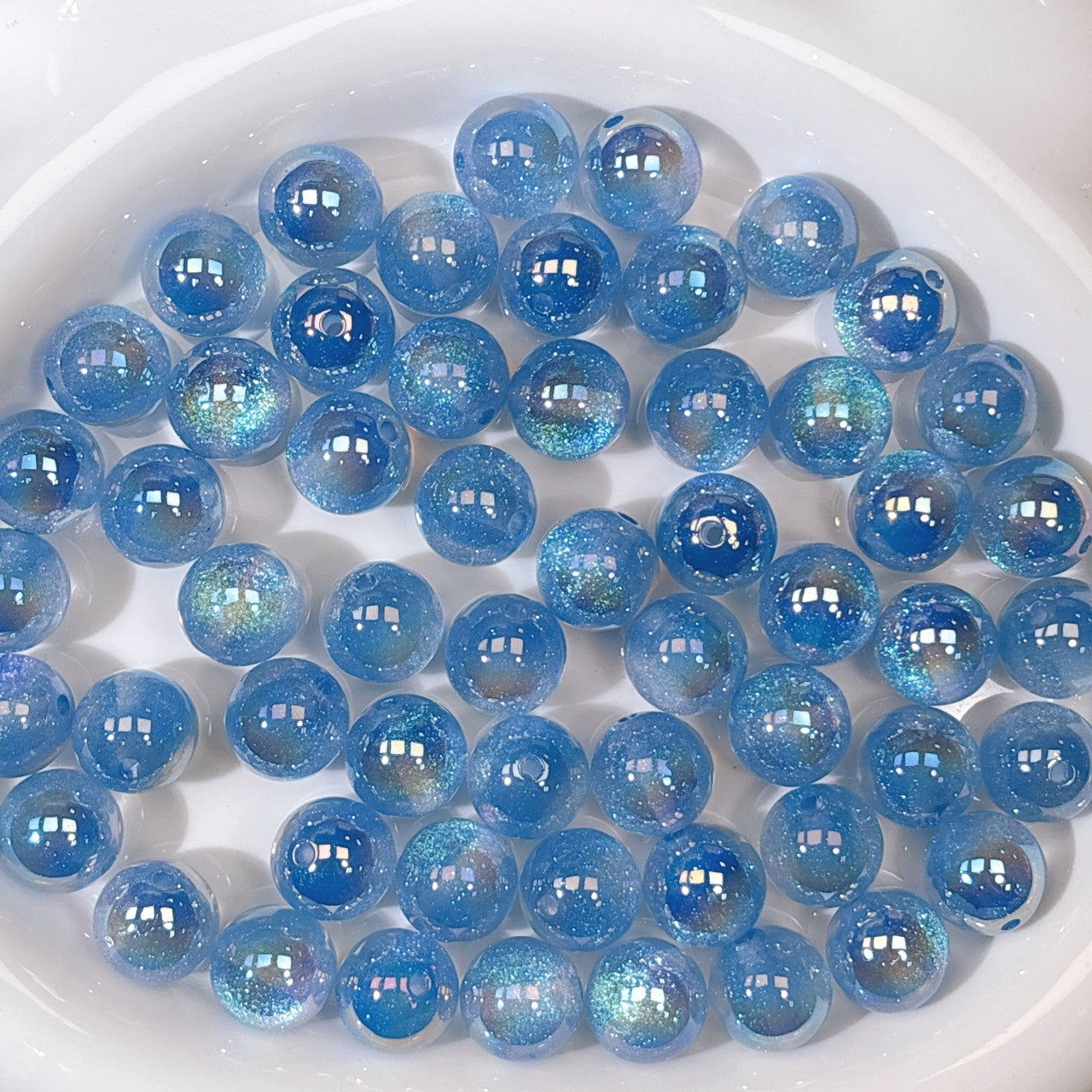 高品質 夢のカケラシリーズ No.4ブルー 光学ビーズ 16㎜