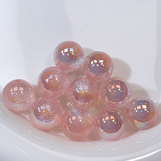 高品質 夢のカケラシリーズ No.8ライトピンク 光学ビーズ 16㎜