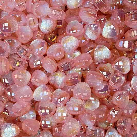 ティンカー♡ハート No.5ピンク 光学ビーズ 15㎜