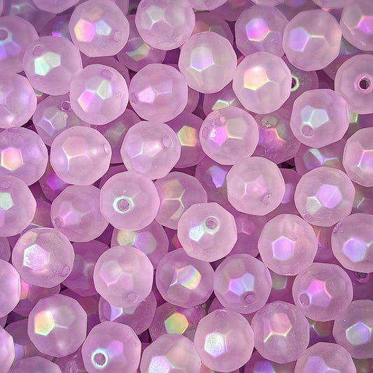 オーロラ多面カットビーズ パープル 16㎜