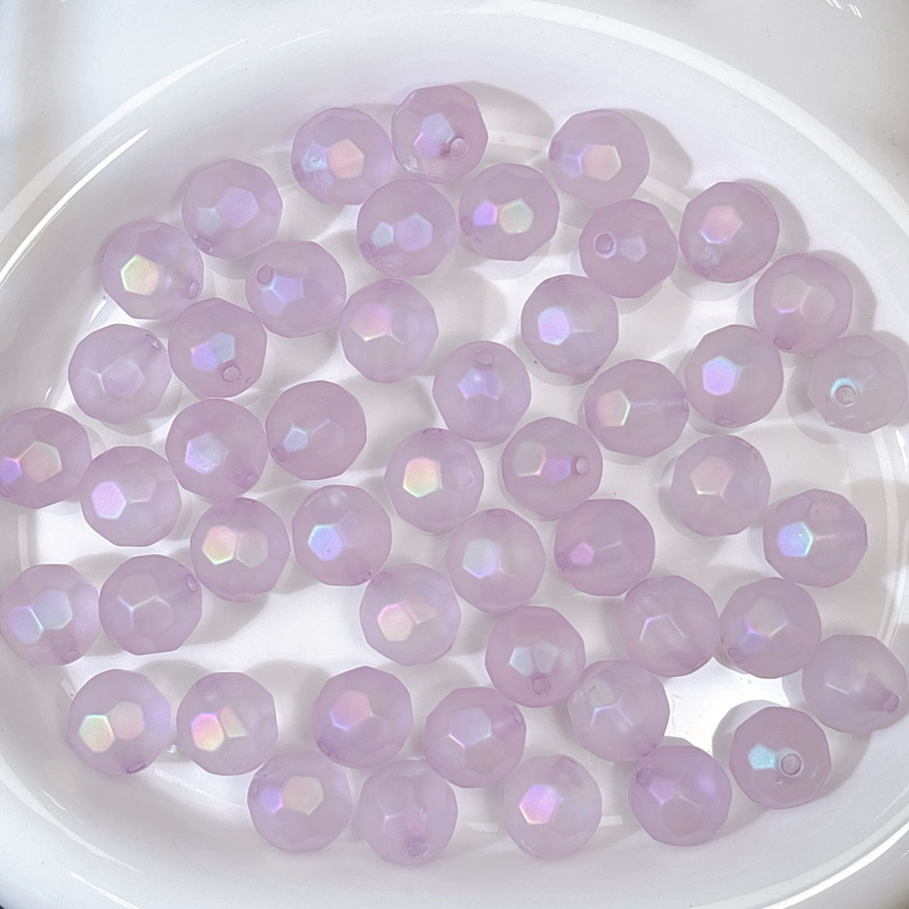 オーロラ多面カットビーズ パープル 16㎜