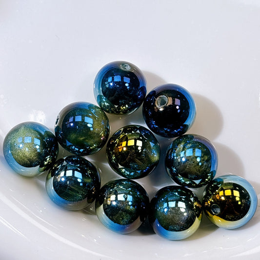 高品質 単色シラーDEEP グリーン 光学ビーズ 16㎜